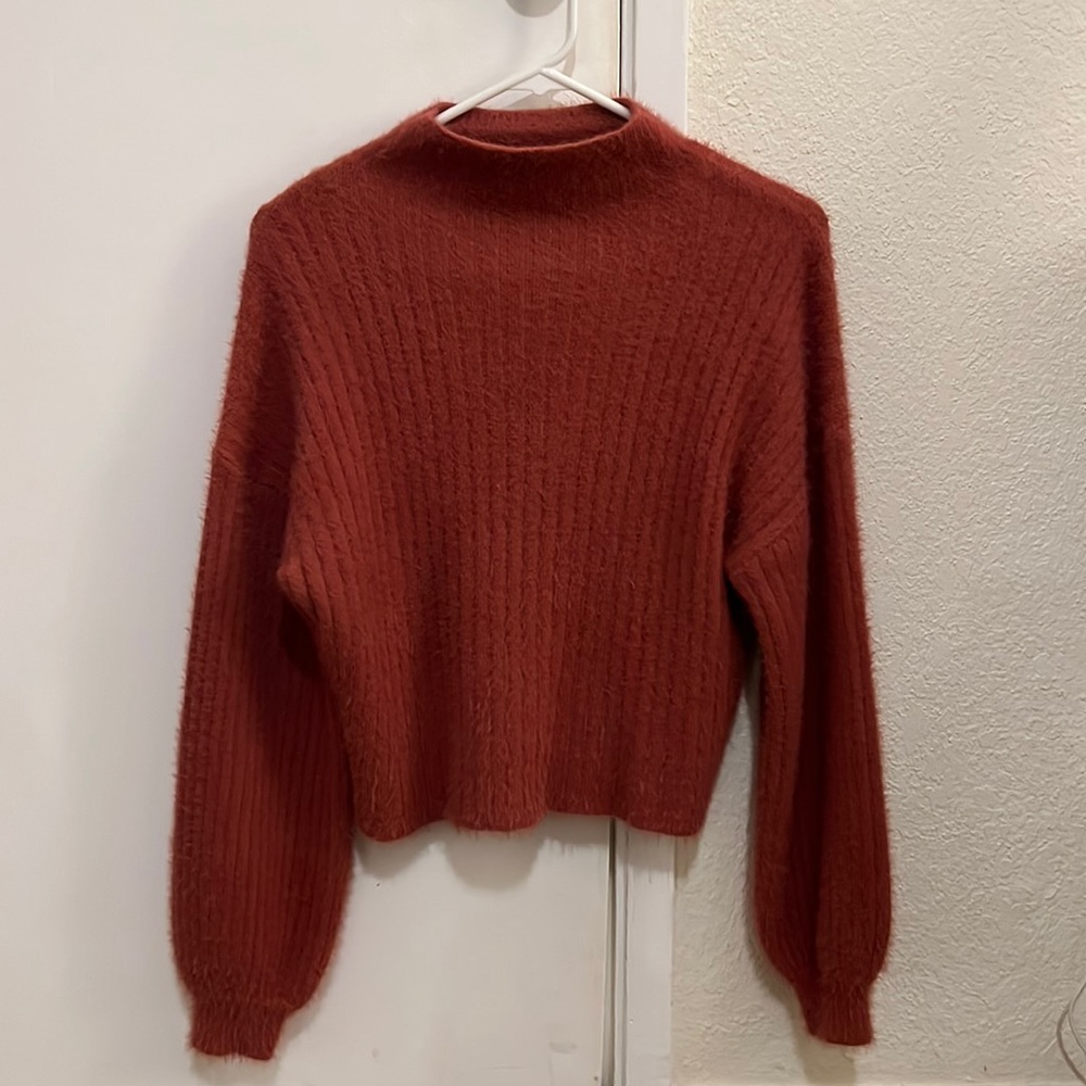 Prima Warm Red Crop Sweater